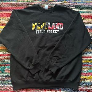UMD University Of Maryland Field Hockey Crewneck XL